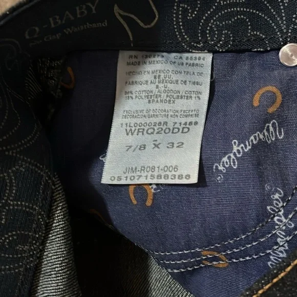 Womens Wrangler Q-Baby jeans size 7/8x32 NWT - Picture 5 of 6
